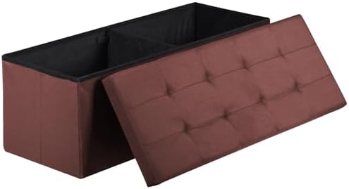 SUPER DEAL 43 Inches Foldable Storage Ottoman Bench by Superdeal