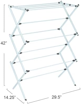 Household Essentials Folding Clothes Drying Rack - Image 3