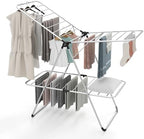 Tangkula Clothes Drying Rack Foldable, 2-Level Heavy-Duty Aluminum Laundry by TANGKULA