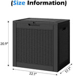 Outdoor Storage Box Waterproof, 32 Gallon Deck Box - Image 2