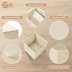 STORAGE MANIAC Storage Cubes, 11 Inch 8 Pack Collapsible Fabric Shelf Bins - Image 3
