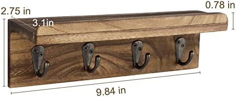 Key Holder Wall Mount, Farmhouse Wall Shelf - Image 4