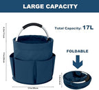 Cleaning Caddy with Handle, 17L Foldable Cleaning Supplies Organizer, Portable - Image 4
