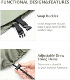 Rileytee Patio Furniture Set Covers Waterproof 4Pcs - Image 4