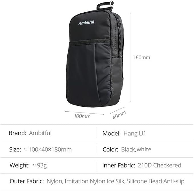 AMBITFUL Compact Sports Camera Bag, Shoulder Strap Storage Case, 3.94 x 1.57 x - Image 2