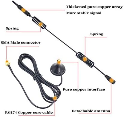 Dual Band WiFi 2.4GHz 5GHz 5.8GHz 12dBi 4g Antenna Magnetic Base SMA Male - Image 4