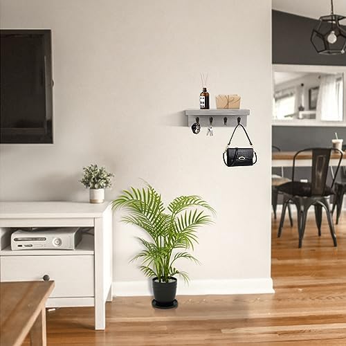 Key Holder Wall Mount, Farmhouse Wall Shelf - Image 3