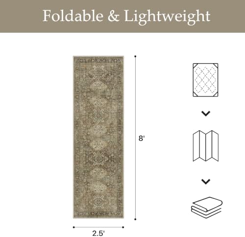 GENIMO 2.5x8 Outdoor Runner Rug, Washable - Image 2