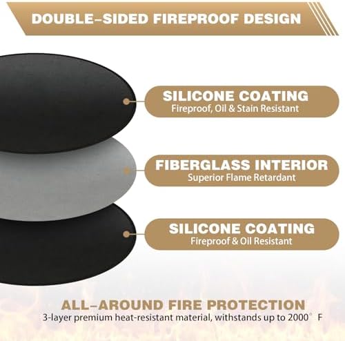 51" Fire Pit Mat for Solo Stove Bonfire - Image 3