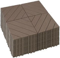 72 PCS Plastic Interlocking Deck Patio Tiles by Mapleyard