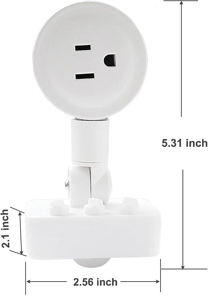 Motion Sensor Switch Indoor Plug in Motion Sensor Light Sockets Adjustable - Image 5