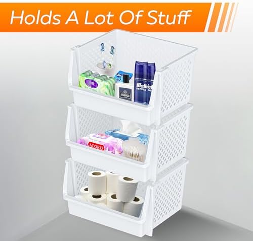 XLarge Stackable Storage Bins Open Front - Image 6