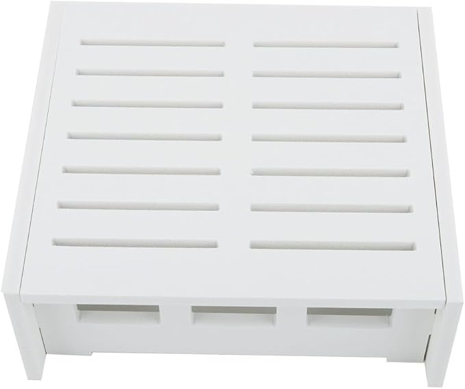 White Plastic Router Storage Box, Wall Mount Cable Organizer - Image 4