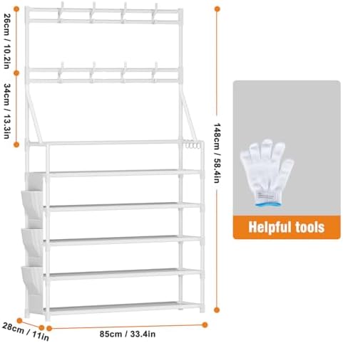 OYREL Shoe Rack 5 Tier Shoe Racks Organizer 20-25 Pairs - Image 3