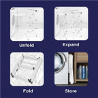 BLACK+DECKER 3 Tier Expandable Collapsing Foldable Laundry Rack - Image 7