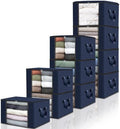 Fab totes 10 Pack Storage Bags for Clothes Blanket Storage Bins by Fabtotes