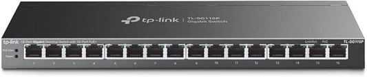 TP-Link TL-SG116P | 16 Port Gigabit PoE Switch | 16 PoE+ Ports @120W | Plug & by TP-Link