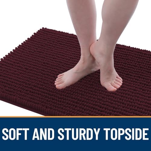 OLANLY Dog Door Mat for Muddy Paws 36x24, Extra Absorbent Chenille Mud Mat - Image 3