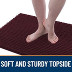 OLANLY Dog Door Mat for Muddy Paws 44x24, Extra Absorbent Chenille Mud Mat - Image 3