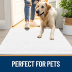 OLANLY Dog Door Mat for Muddy Paws 70x24, Extra Absorbent Chenille Mud Mat - Image 6