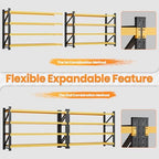 71.3” Wide Heavy Duty Metal Garage Shelving, Adjustable Storage Shelf - Image 5