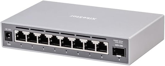 9-Port 2.5G Ethernet Switch, Web Managed Network Switch, VLAN/QoS/STP/IGMP/LACP by XikeStor