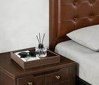 HofferRuffer Faux Leather Vanity Tray, Elegant Desktop Storage Organizer - Image 4