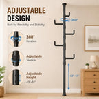 Floor to Ceiling Clothes Drying Rack, Adjustable Tension Pole Laundry Rack - Image 4