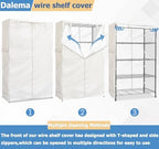 Wire Rack Covers, Heavy Duty 600D Dustproof Waterproof Storage Rack Covers - Image 4