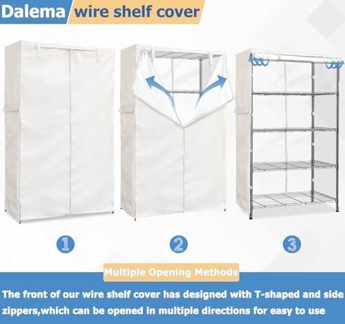 Wire Rack Covers, Heavy Duty 600D Dustproof Waterproof Storage Rack Covers - Image 4