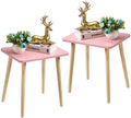 FORAOFUR Side Table Set of 2, Modern Side Table Accent Tables by FORAOFUR