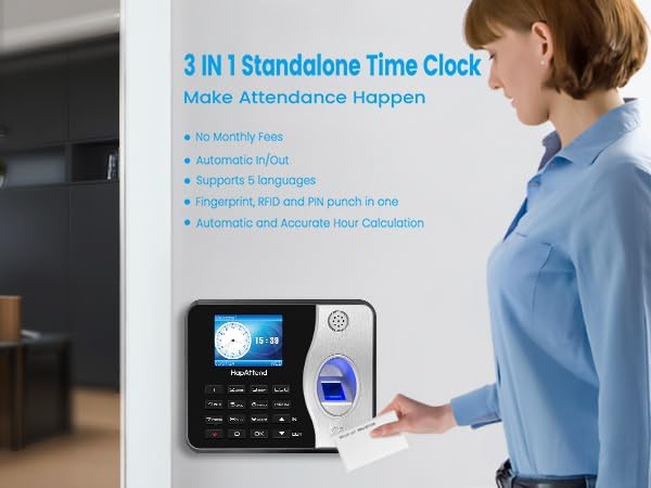 RFID Cards Compatible with Time Clock H1 H2 H3-125KHz RFID Proximity Employee - Image 5