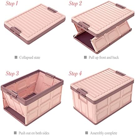 Pink Collapsible Storage Bins - Image 3