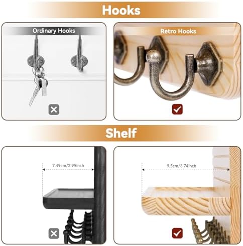 Key Holder for Wall, Mail Organizer Wall Mount - Image 5