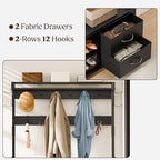 Lulive Coat Rack, 39.4” Hall Tree - Image 7