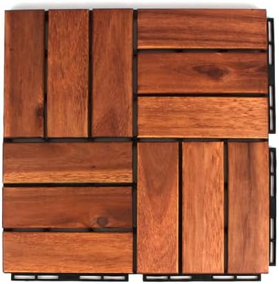 Acacia Deck Tiles Interlocking Outdoor Flooring - Image 4