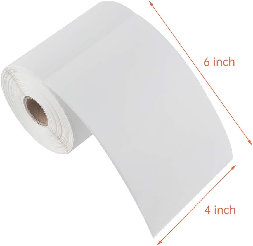 L LIKED 5000 4" x 6" Direct Thermal Shipping Labels with 250 Labels/Roll - Compatible with Zebra 2844 ZP-450 ZP-500 ZP-505, 20 Rolls