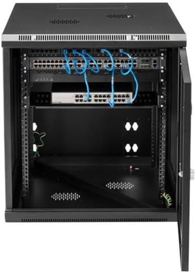 StarTech 4-Post 12U Wall Mount Network Cabinet w/ 1U Shelf, Ships Fully - Image 5
