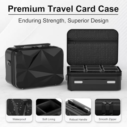 Proijeut Card Deck Box with Portable Case, 6 Pack Clear Commander Deck Box with - Image 4