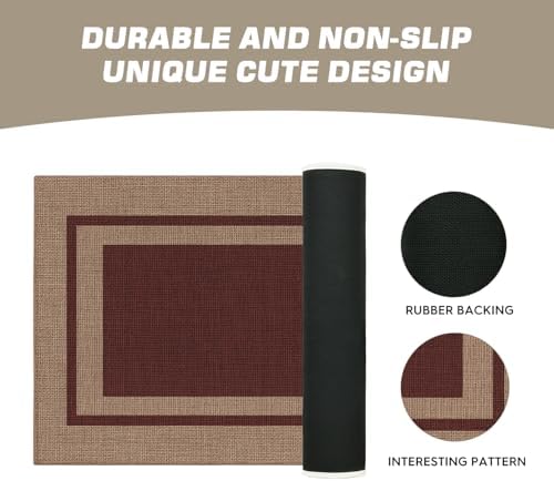 Artoid Mode Coffe Absorbent Rectangle Non-Skid Doormat, Home Mats Non Slip - Image 7