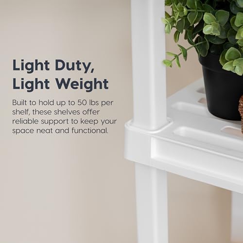 IRIS USA Plastic Storage Shelves |Made in USA| 33"H x 24"W x 12"D - Image 4