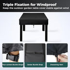 SUNICO Outdoor Table Covers Waterproof Square 36x36x6in - Image 3