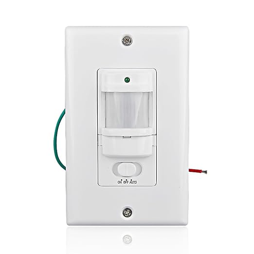 Sensky BS033C 110v Motion Sensor Light Switch, 180 Degree View Occupancy Sensor by Sensky