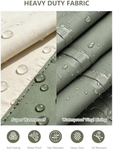 Rileytee Patio Furniture Set Covers Waterproof 4Pcs - Image 5