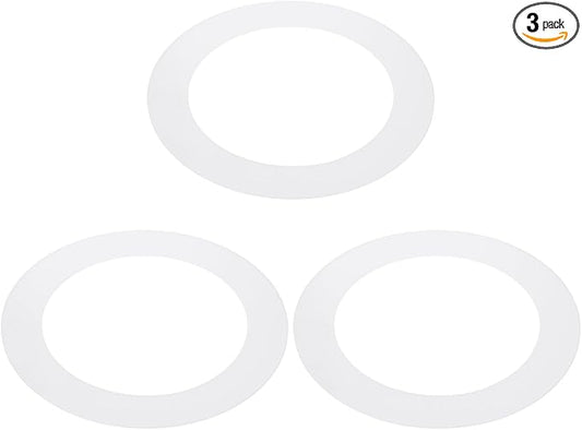 PATIKIL 4.5" ID 6.3" OD Plastic Trim Ring, Translucent Matte White by PATIKIL