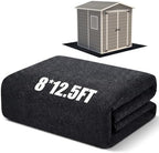 Shed Floor Mat 8 x 12.5 ft, PE Backing by Haull