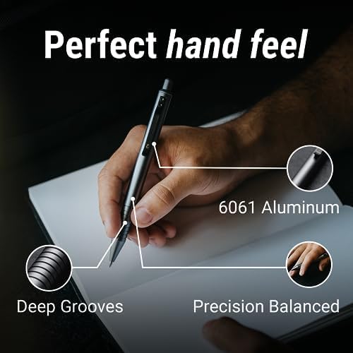Everyman Grafton Pen and Pencil Set, Crimson | Premium EDC Metal Gel Ink Ballpoint Pen + Mechanical Pencil | Refillable Executive Writing Tools for Office, Business, Men’s Gift & Daily Use