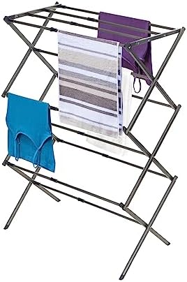 BLACK+DECKER 3 Tier Expandable Collapsing Foldable Laundry Rack by Unknown