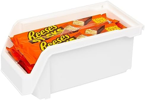 ReadySpace Medium Stackable Plastic Storage Bins - Image 6