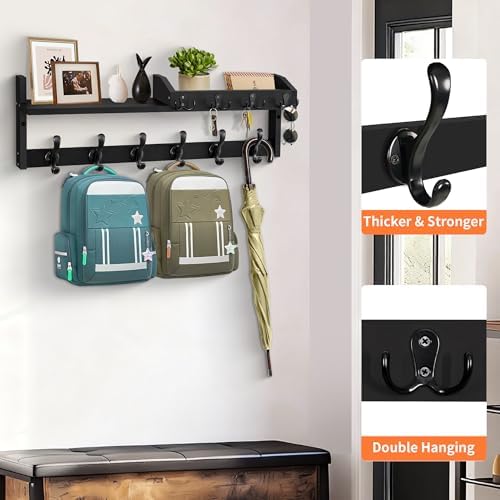 27.5" Wall Mount Coat Rack - Image 4